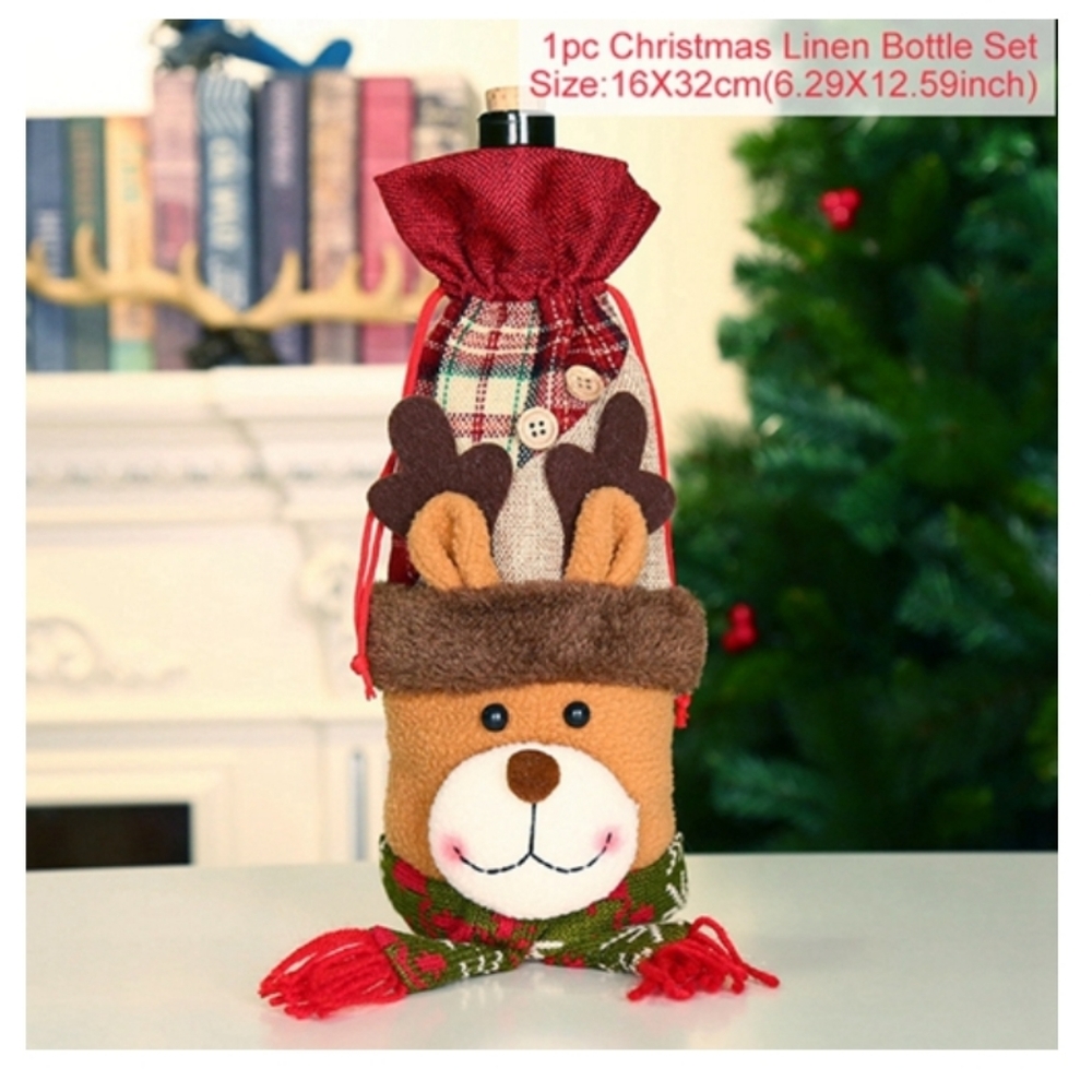🌲JUST ARRIVED🌲ELK Christmas Winter Bottle Cover - Picture 1 of 8